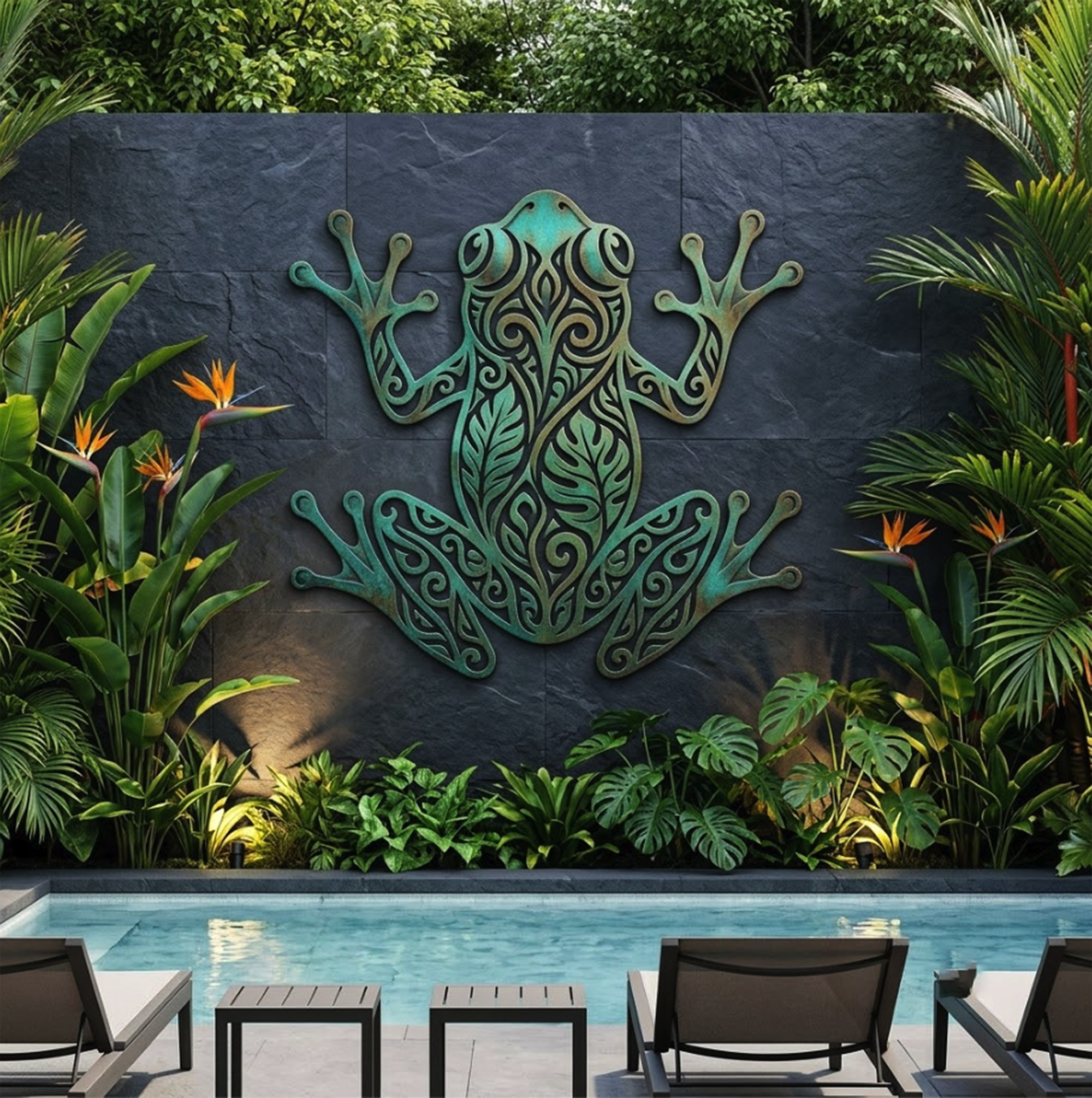 Frog Metal Wall Art - product view 2
