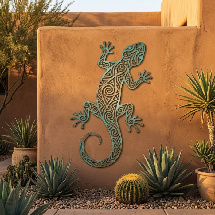 Gecko Metal Wall Art
