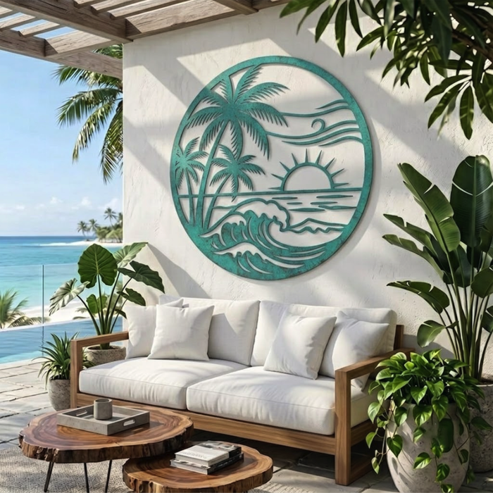 Nautical Sailboat Metal Wall Art