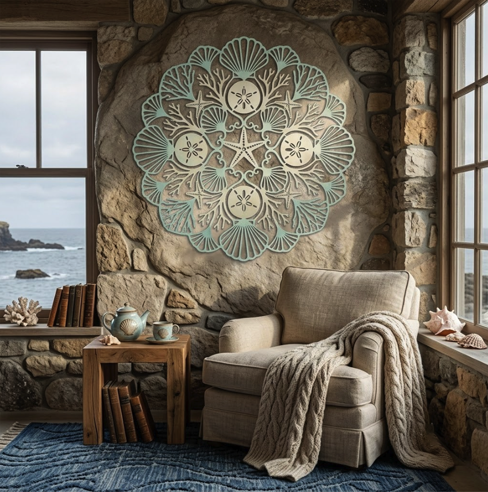Sea Turtle Metal Wall Art - product view 2
