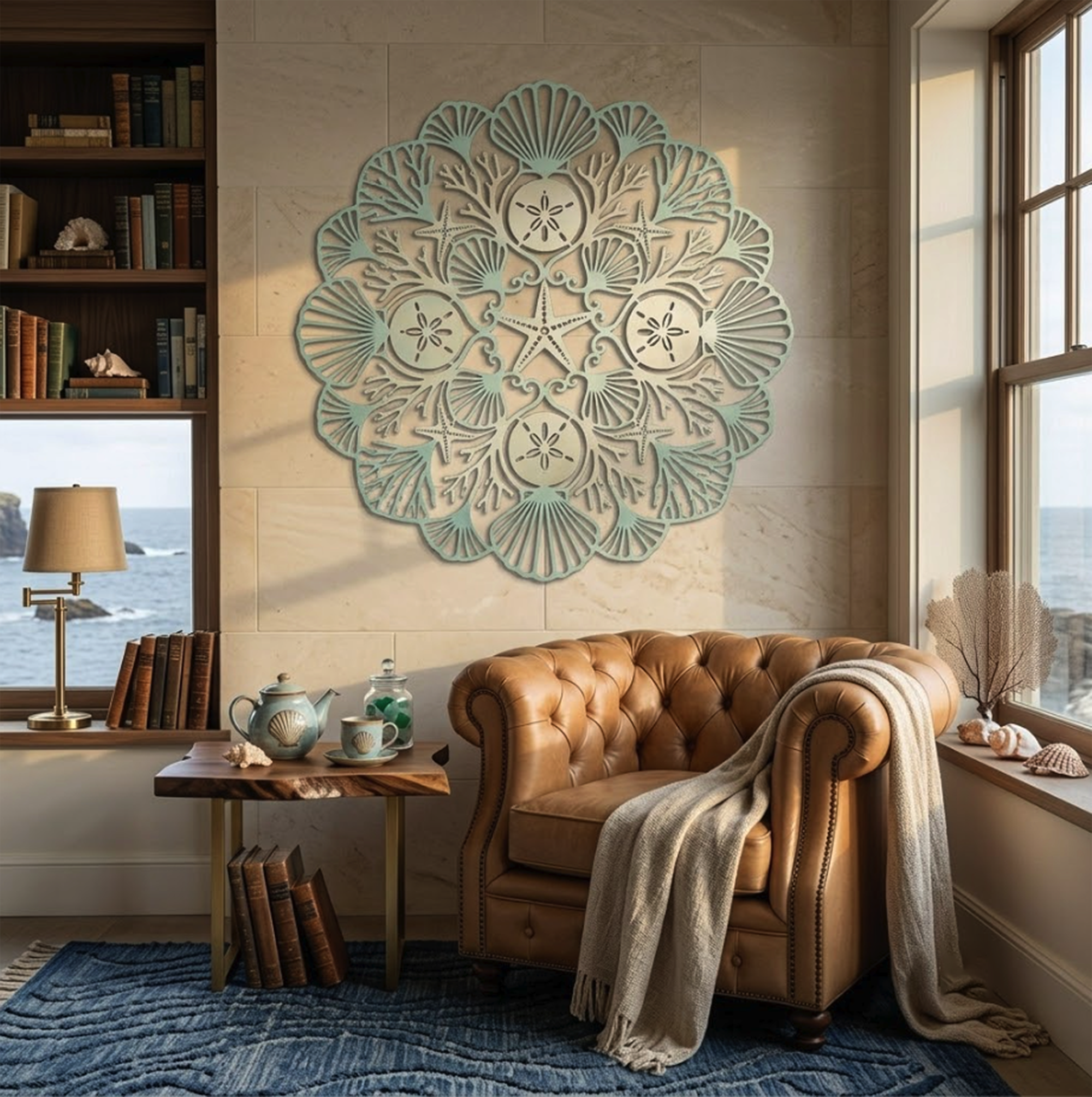 Sea Turtle Metal Wall Art - product view 3
