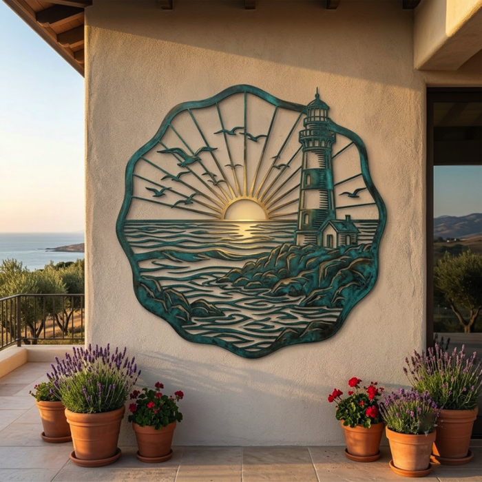 Coastal Sunset Metal Wall Art