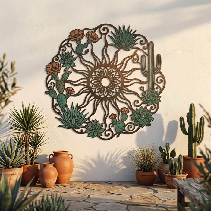 Desert Sun Metal Wall Art