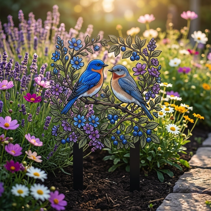 Bluebird Garden Stake