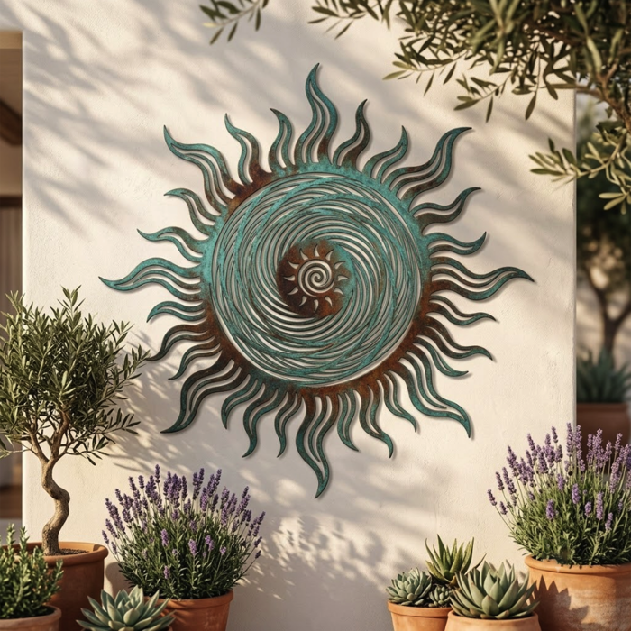 Sun Moon Metal Wall Art