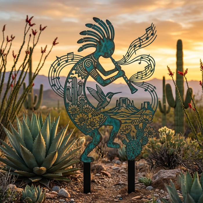 Southwestern Kokopelli Garden Stake