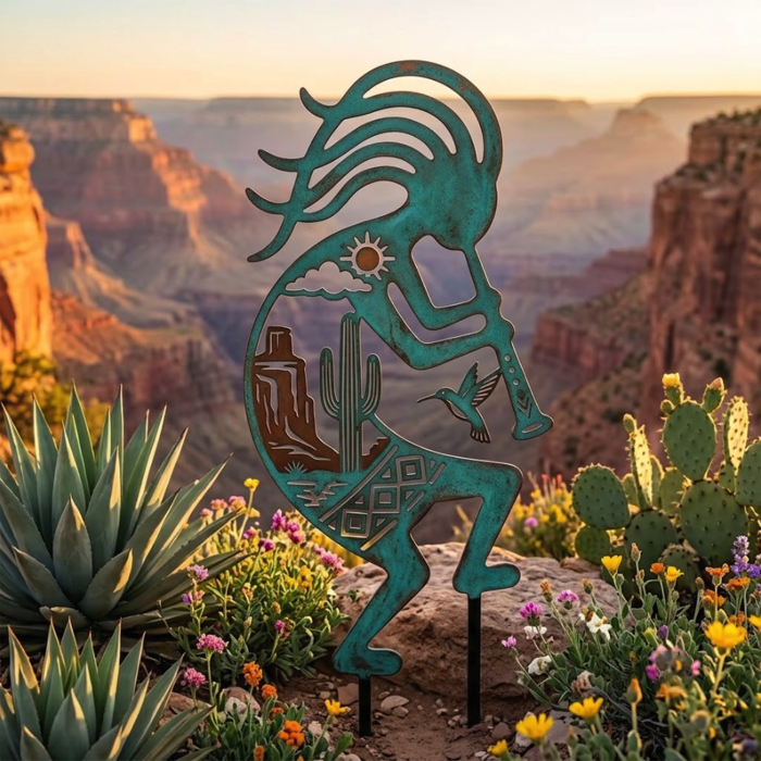 Southwestern Kokopelli Garden Stake