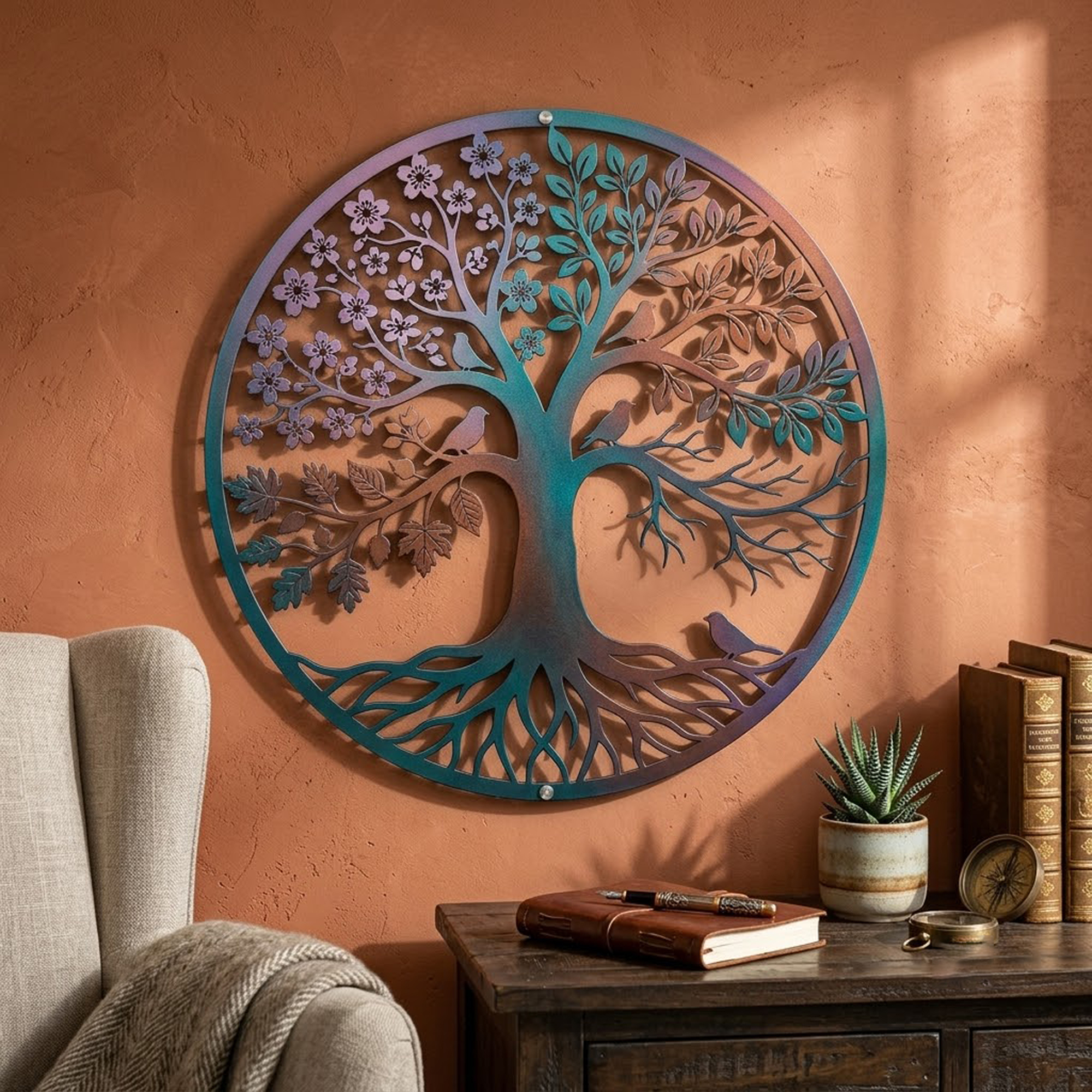 Tree of Life Metal Wall Art - product view 2