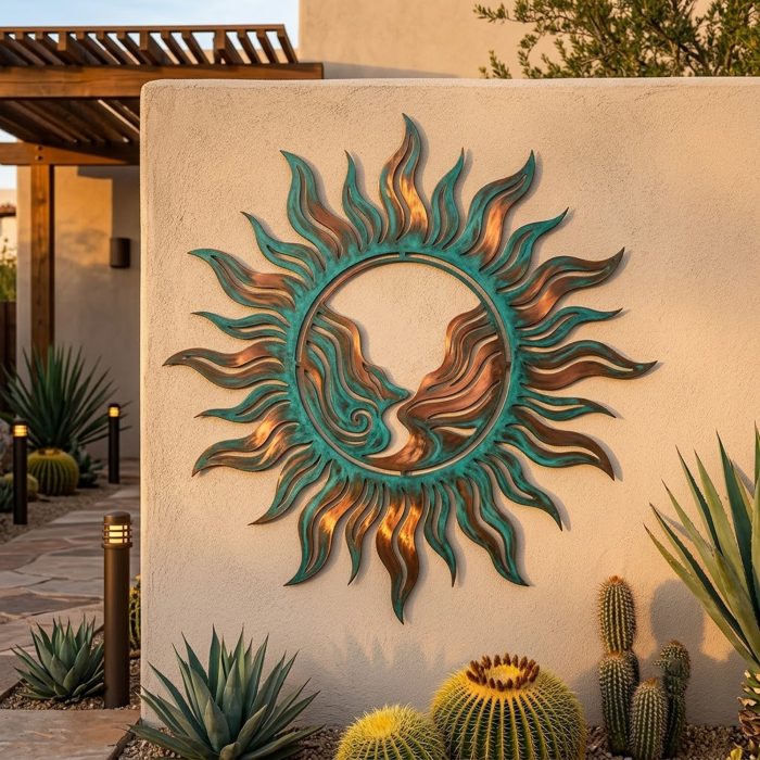 Southwestern Sun Metal Wall Art