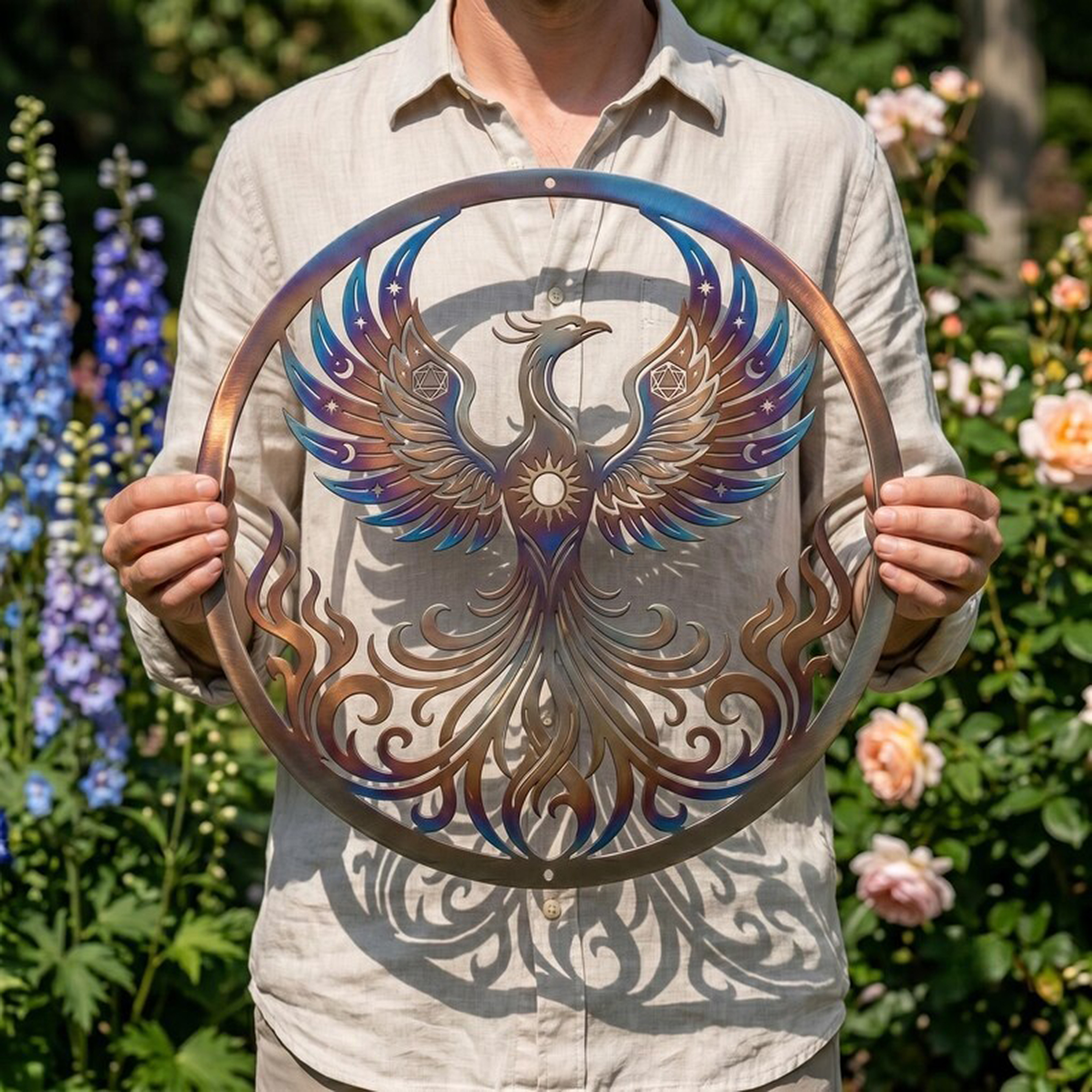 Mystic Phoenix Metal Wall Art - product view 3