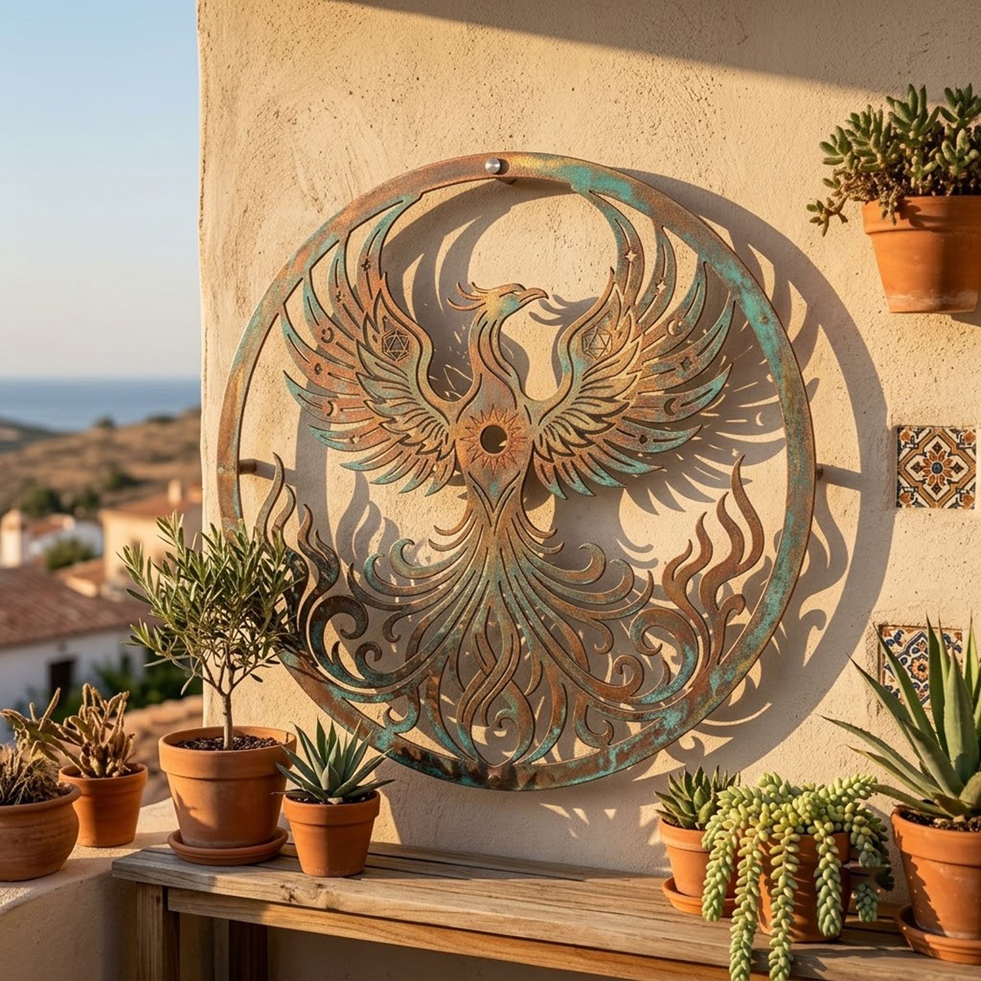 Phoenix Metal Wall Art - product view 2