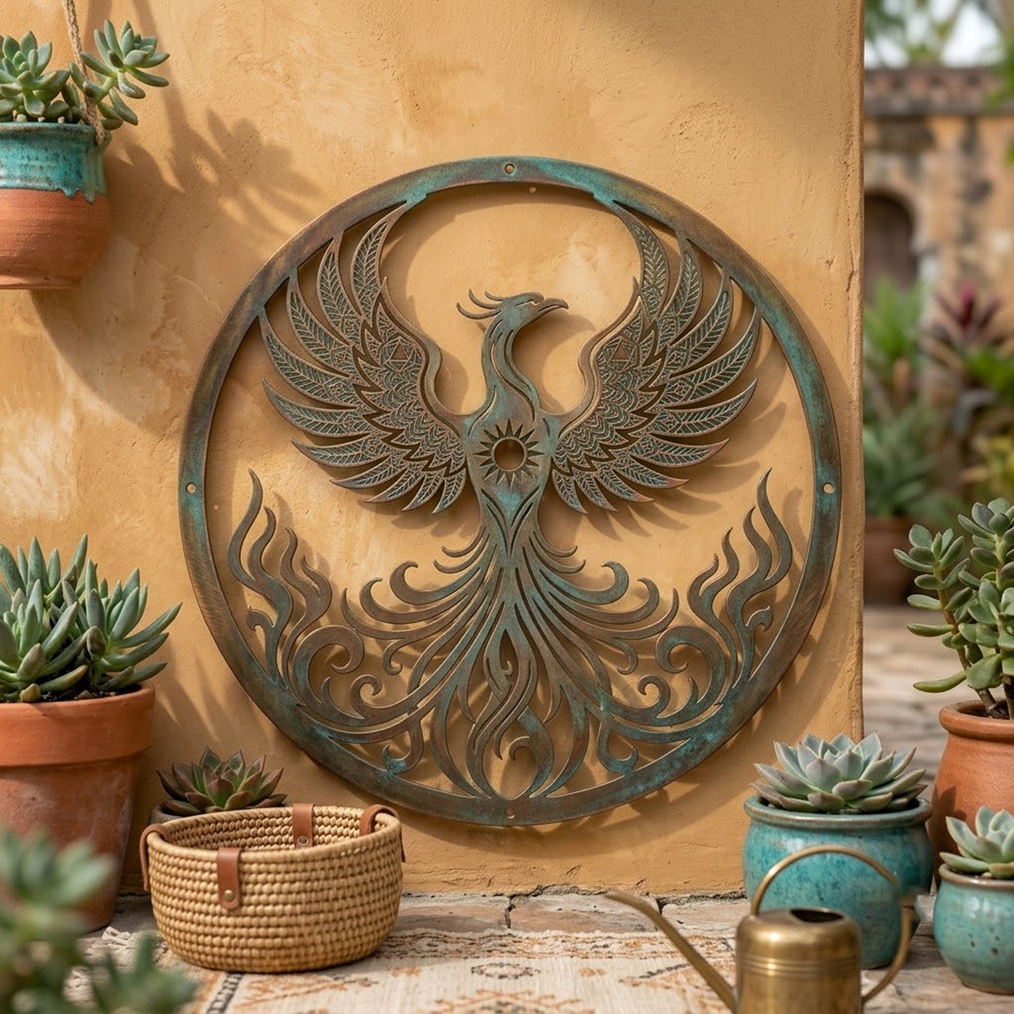 Phoenix Metal Wall Art - product view 2