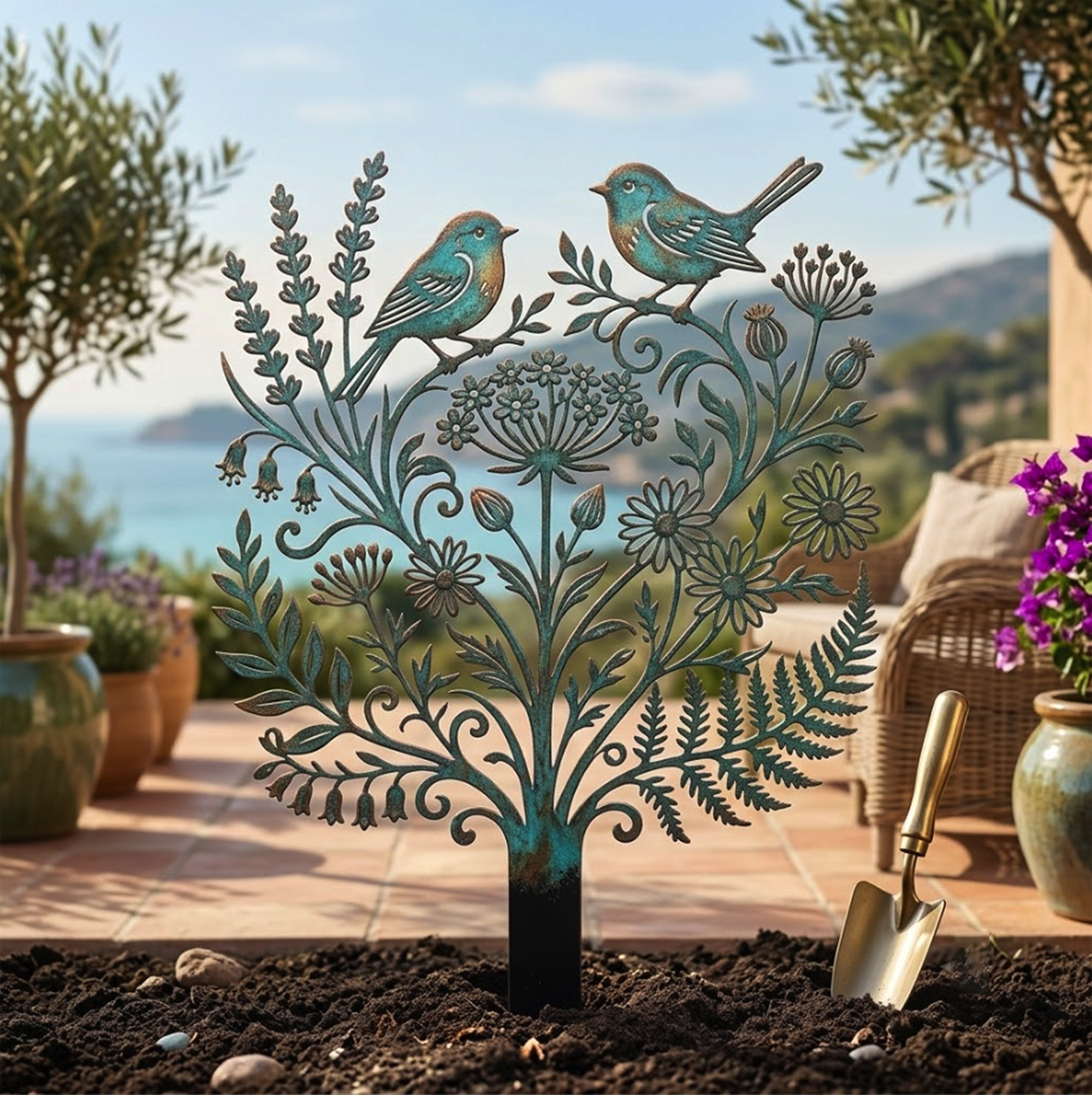 Bluebird Garden Stake