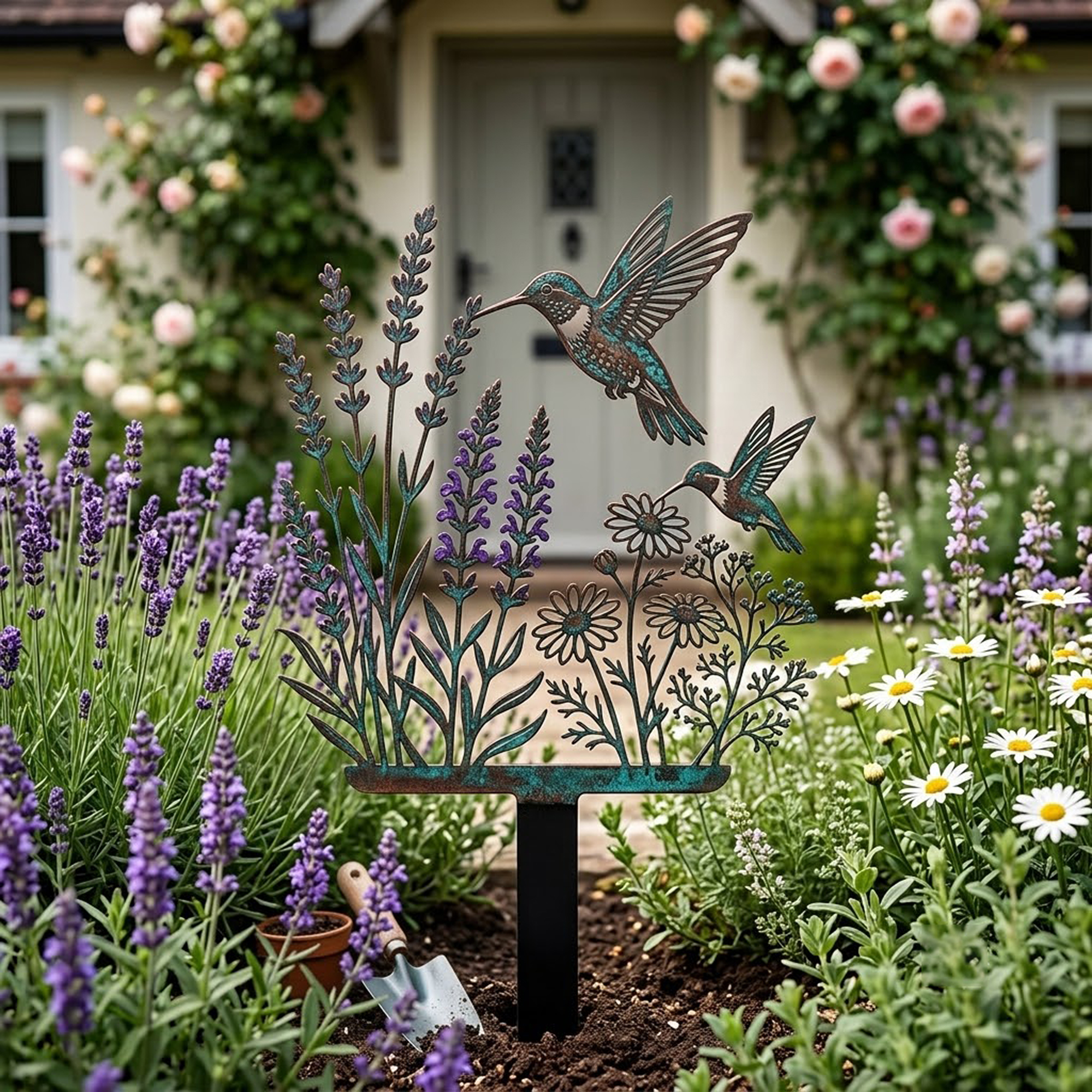 Hummingbird Garden Stake - product view 2