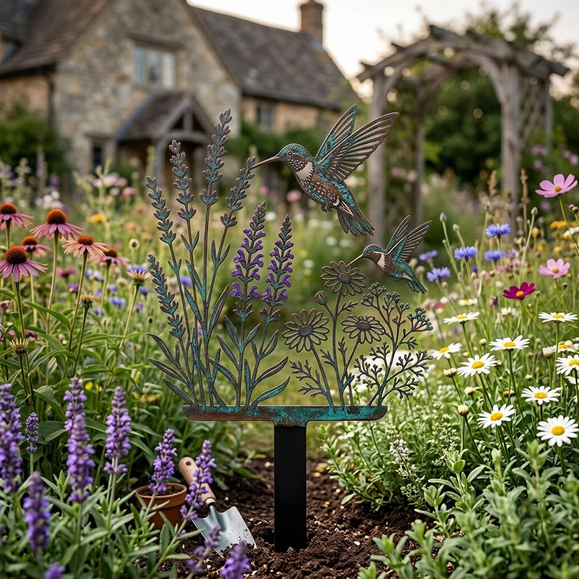 Hummingbird Garden Stake - product view 3