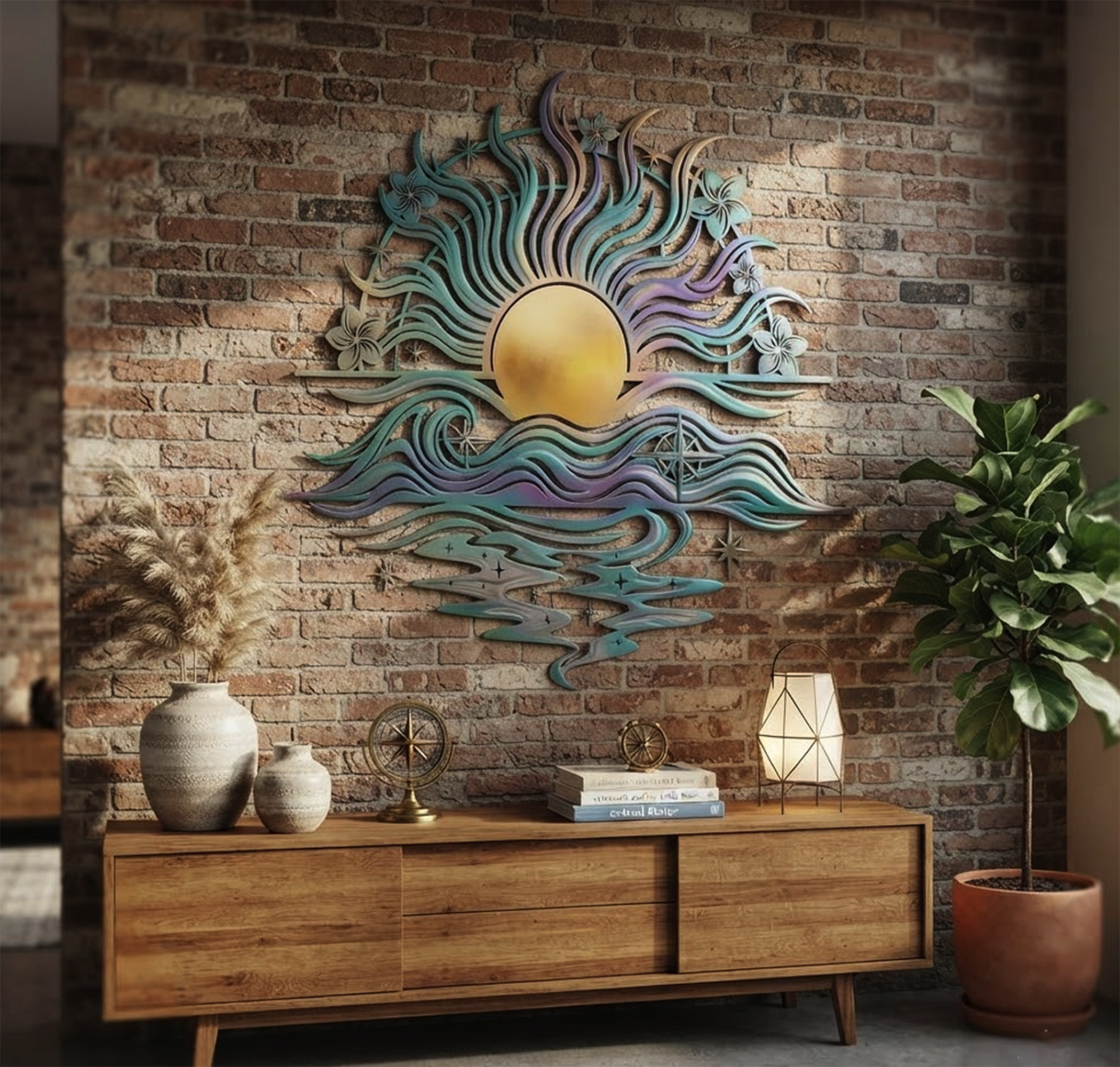 Coastal Sunset Metal Wall Art
