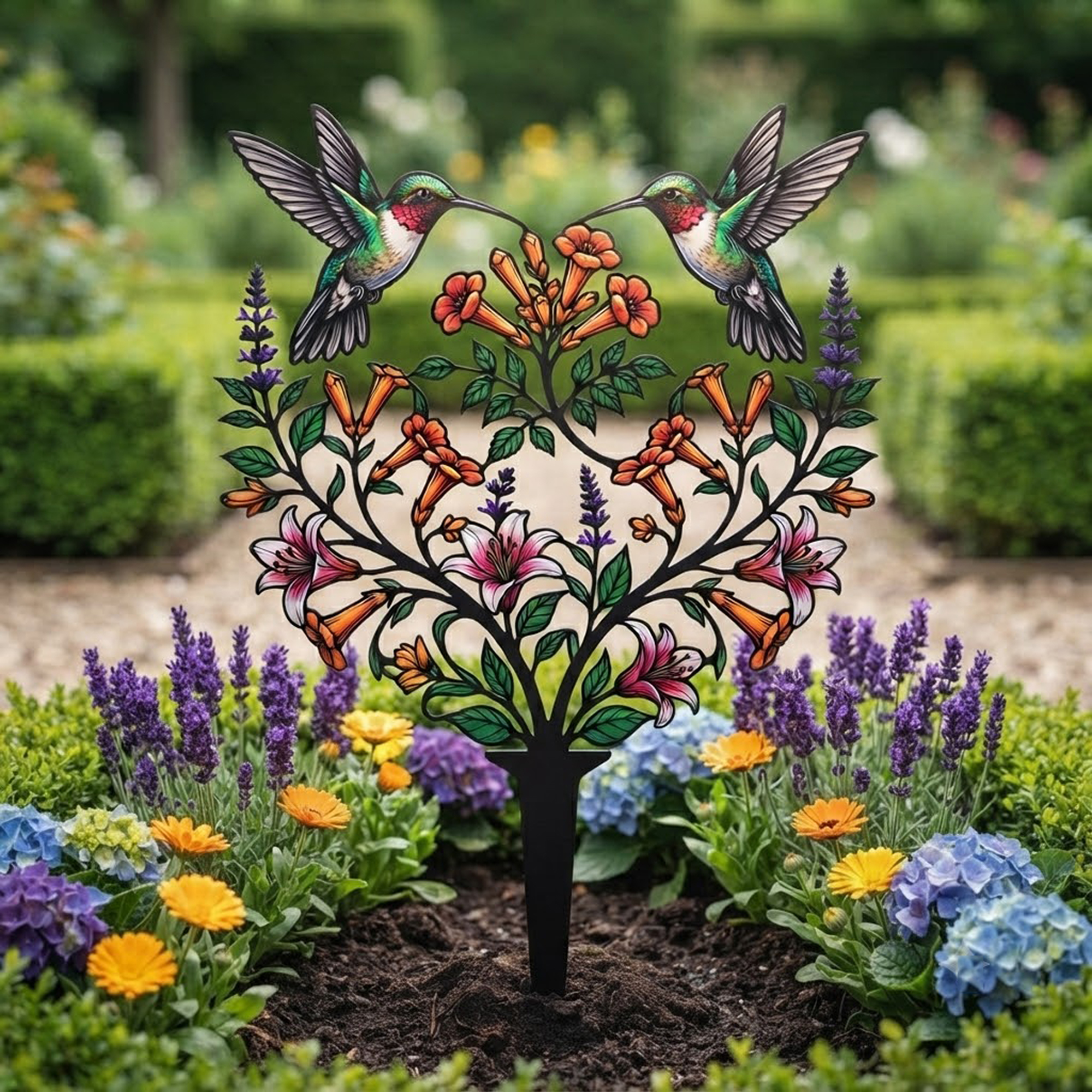 Hummingbird Garden Stake - product view 3