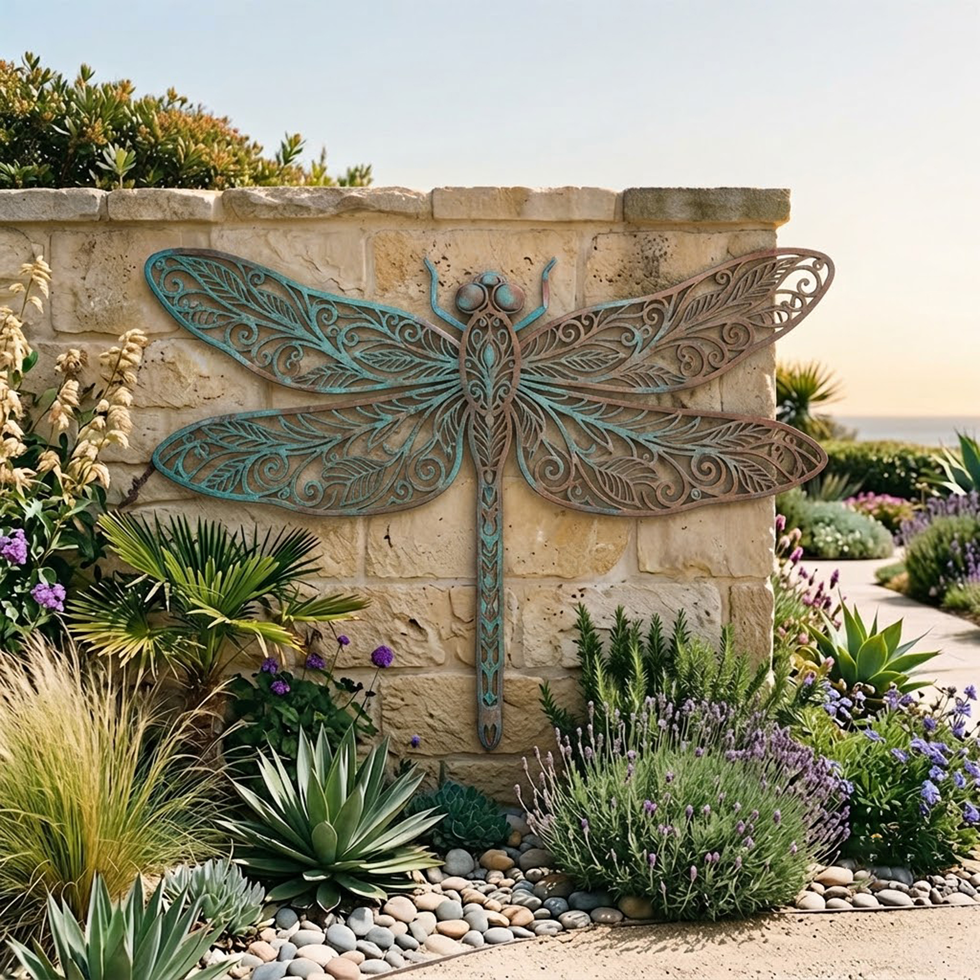 Dragonfly Metal Wall Art - product view 2