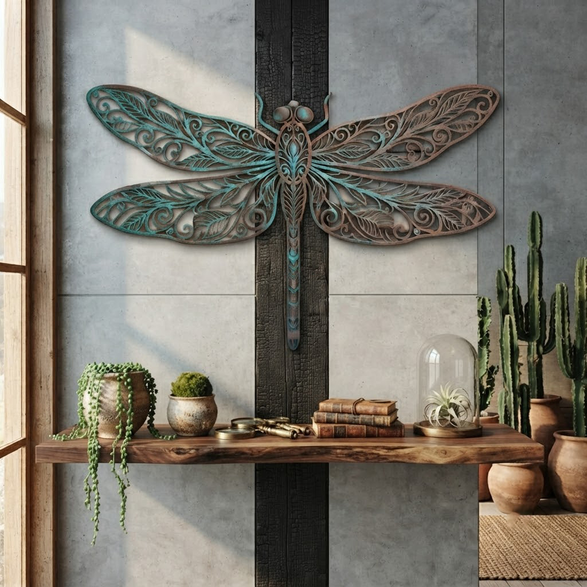 Dragonfly Metal Wall Art - product view 3