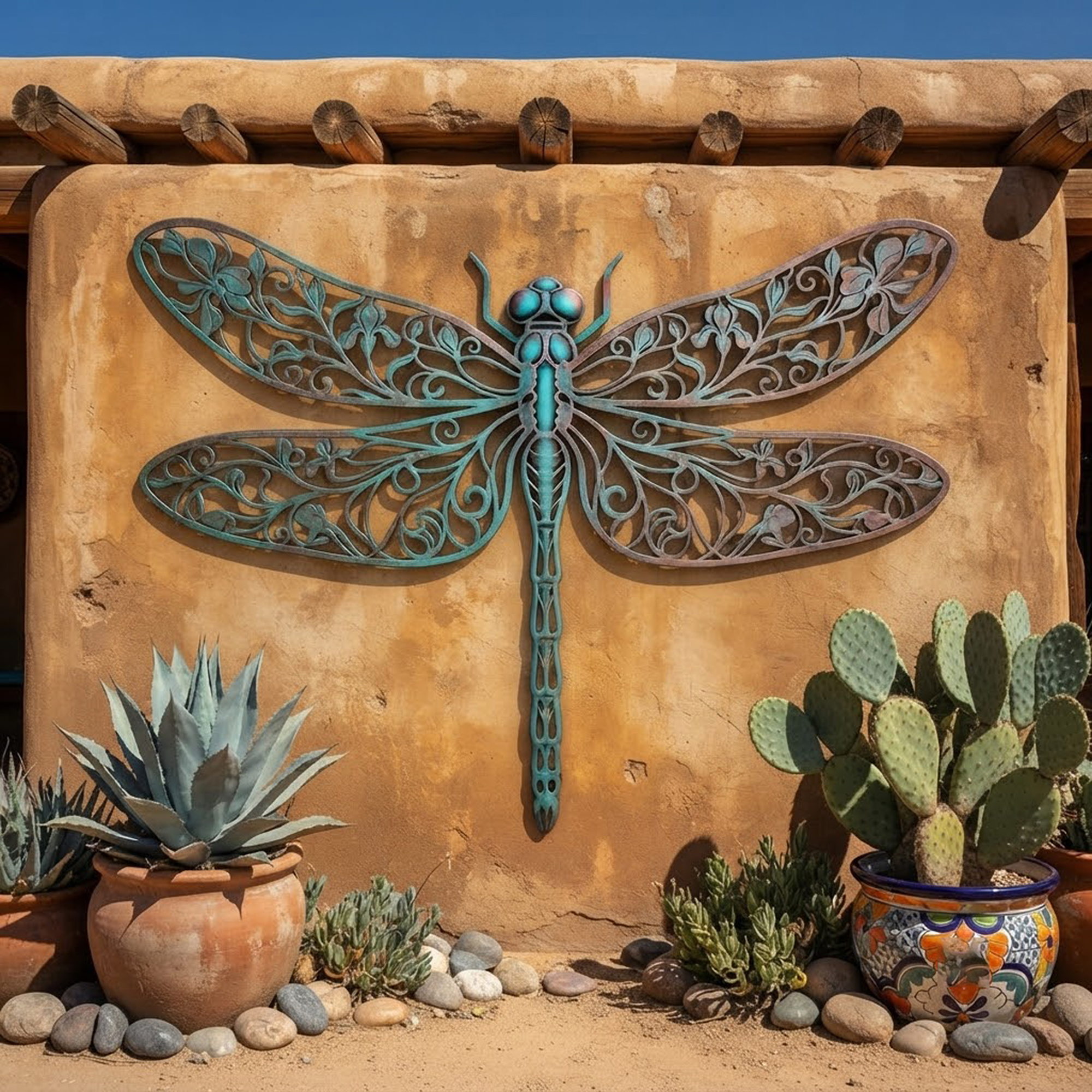 Dragonfly Metal Wall Art - product view 2
