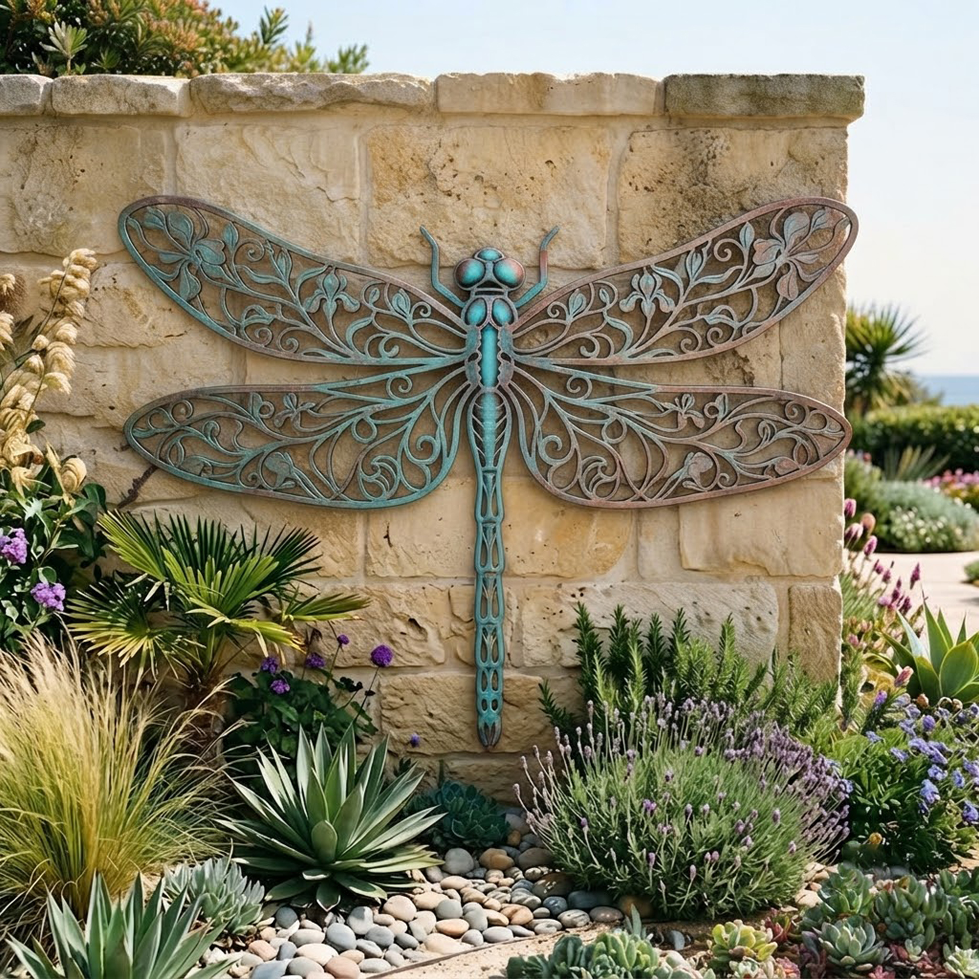 Dragonfly Metal Wall Art - product view 3