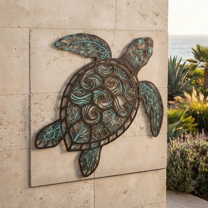 Sea Turtle Metal Wall Art