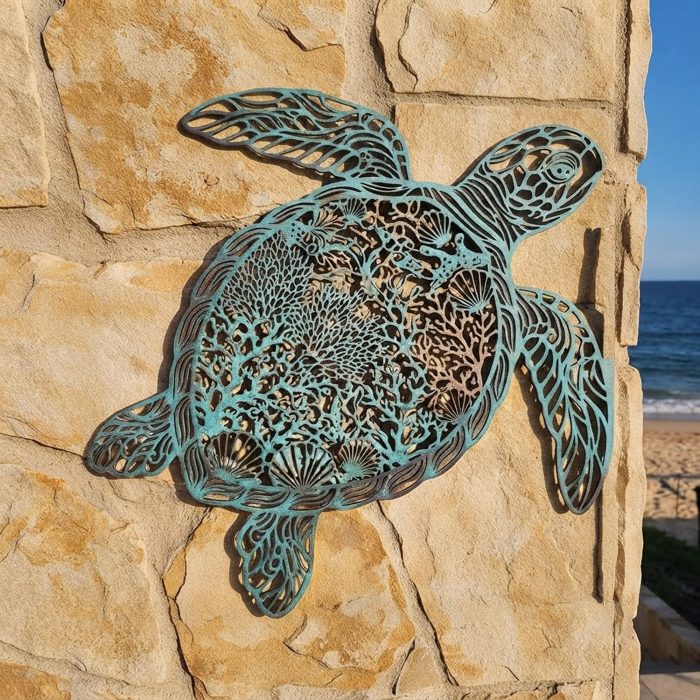 Sea Turtle Metal Wall Art