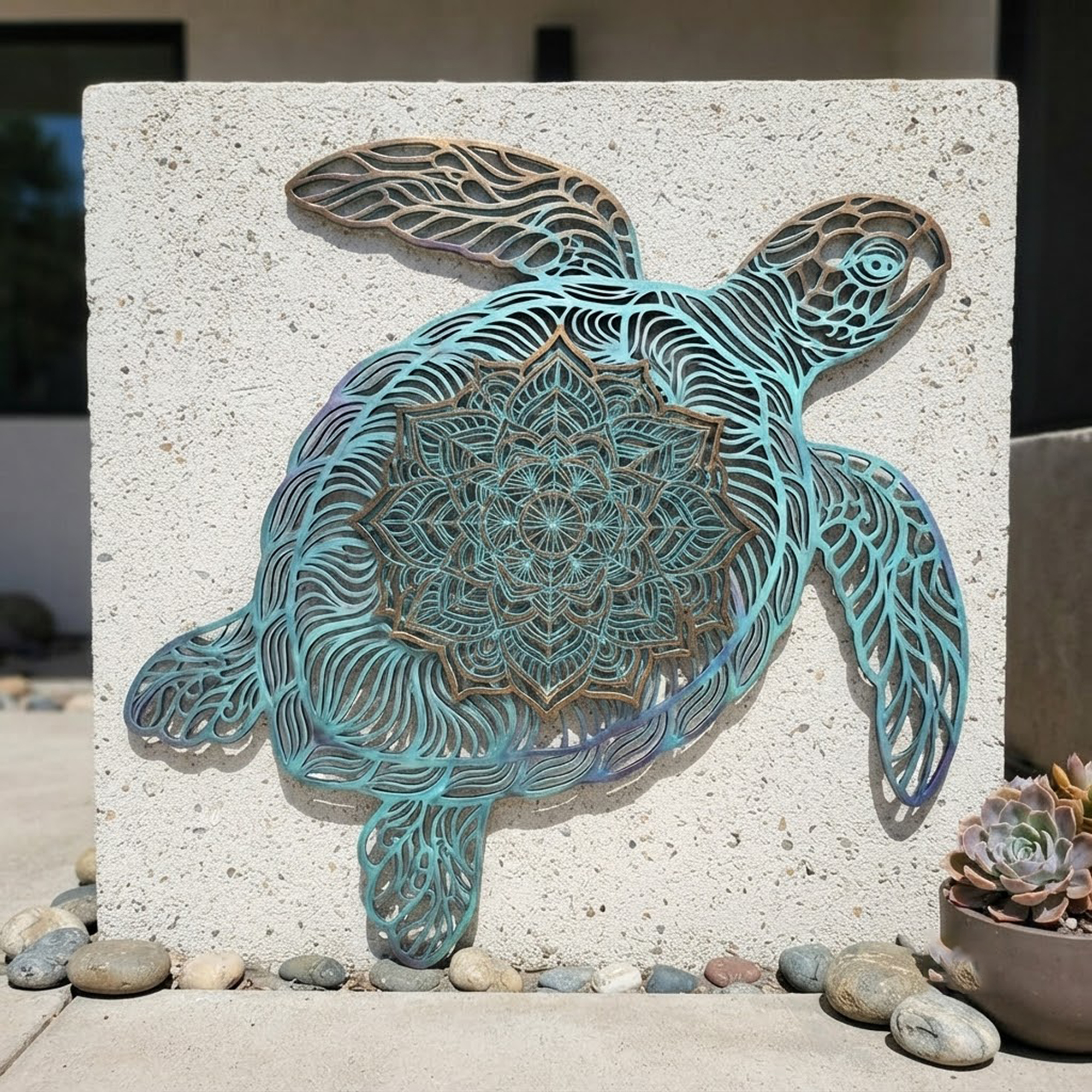 Sea Turtle Metal Wall Art