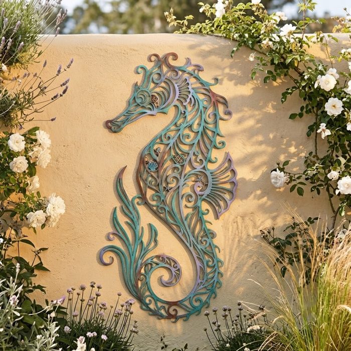 Seahorse Metal Wall Art