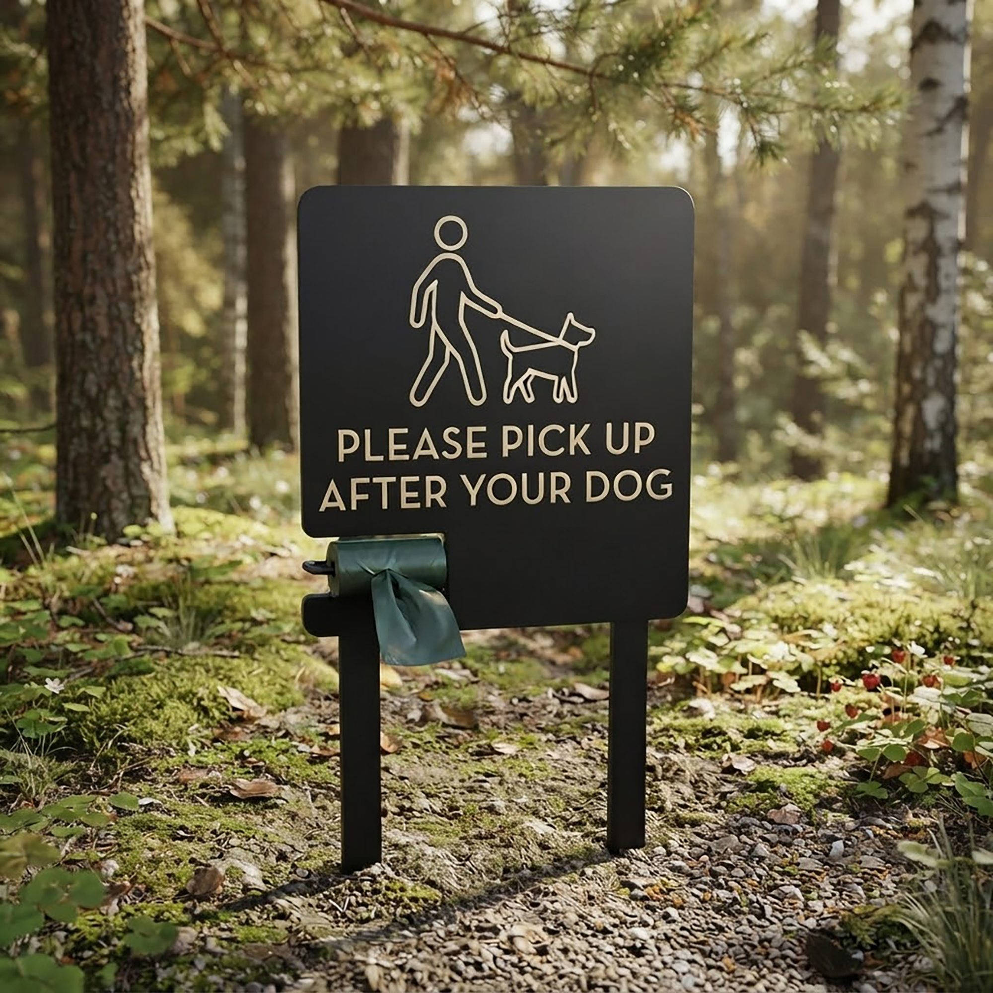 Please Pick Up After Your Dog Sign - product view 2
