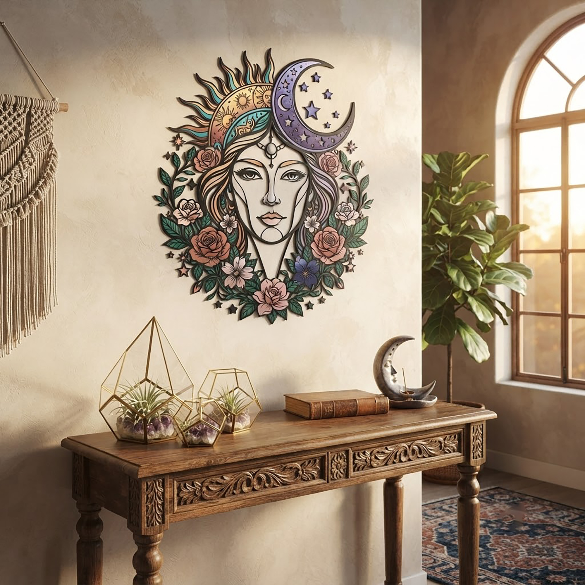 Celestial Goddess Metal Wall Art - product view 2