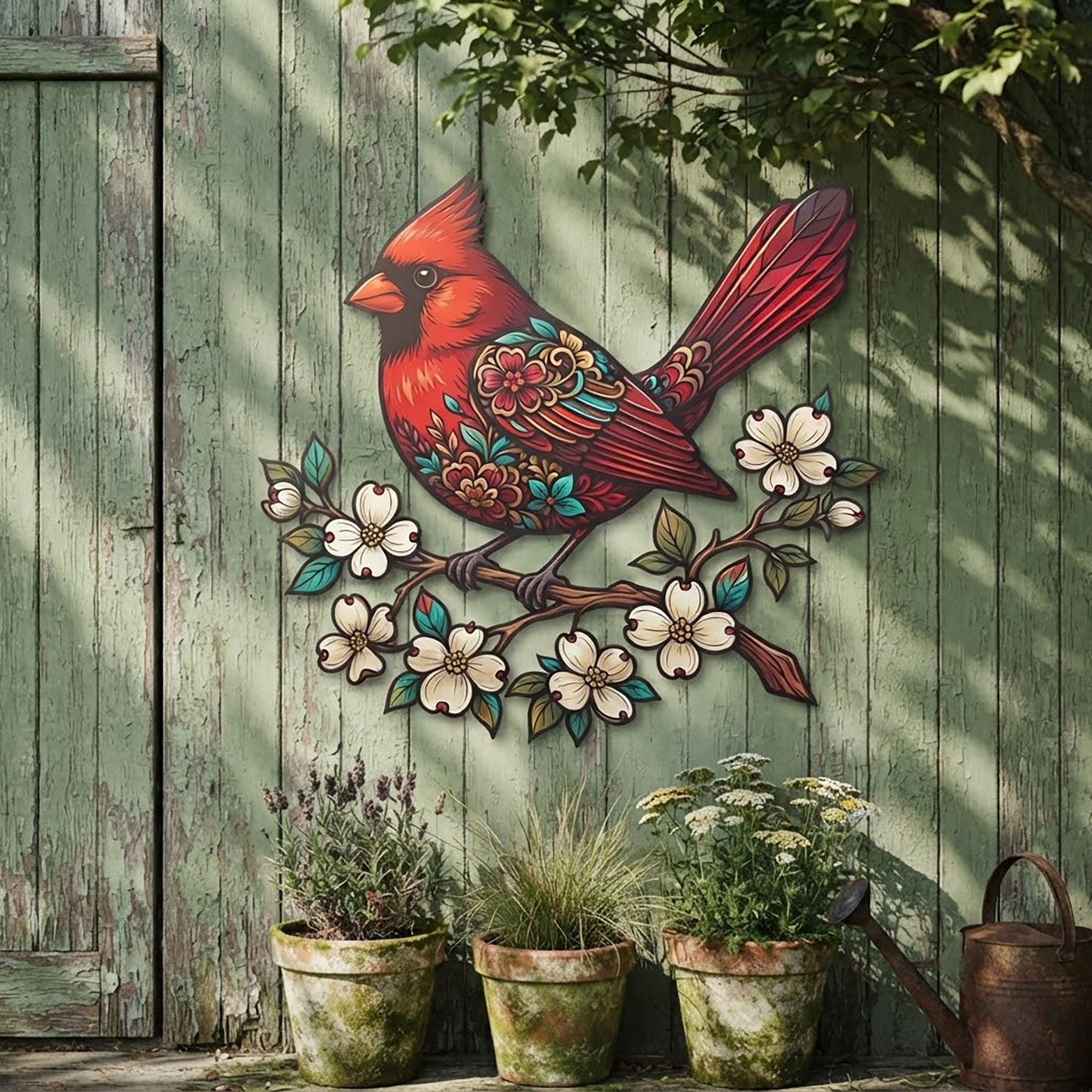 Cardinal Metal Wall Art - product view 2