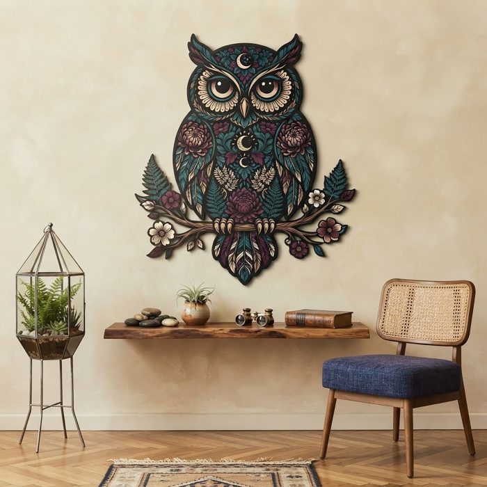 Owl Metal Wall Art
