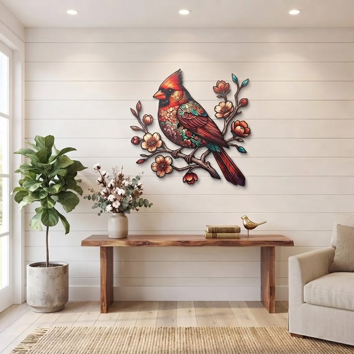 Cardinal Metal Wall Art