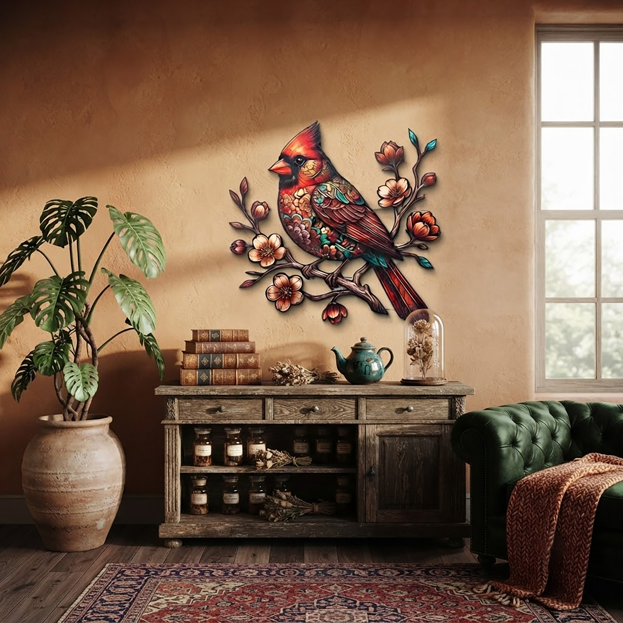 Cardinal Metal Wall Art - product view 3