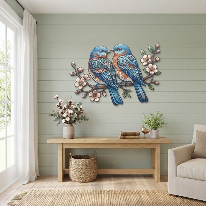 Bluebird Metal Wall Art