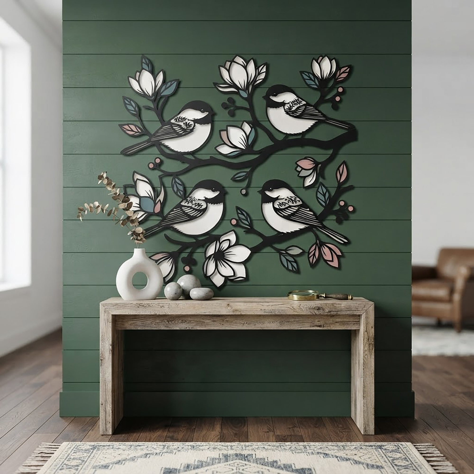 Chickadee Metal Wall Art - product view 2
