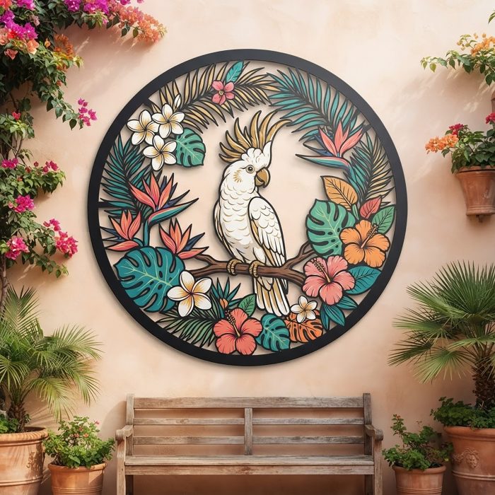 Cockatoo Metal Wall Art