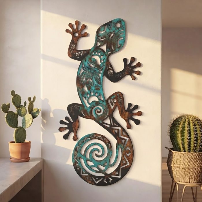 Gecko Metal Wall Art