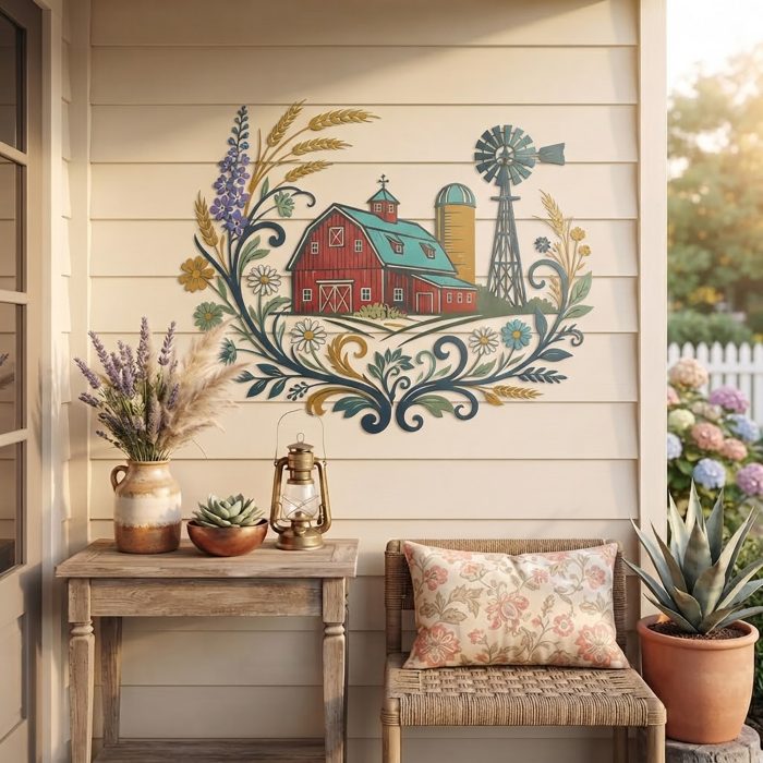 Farmhouse Barn Metal Wall Art