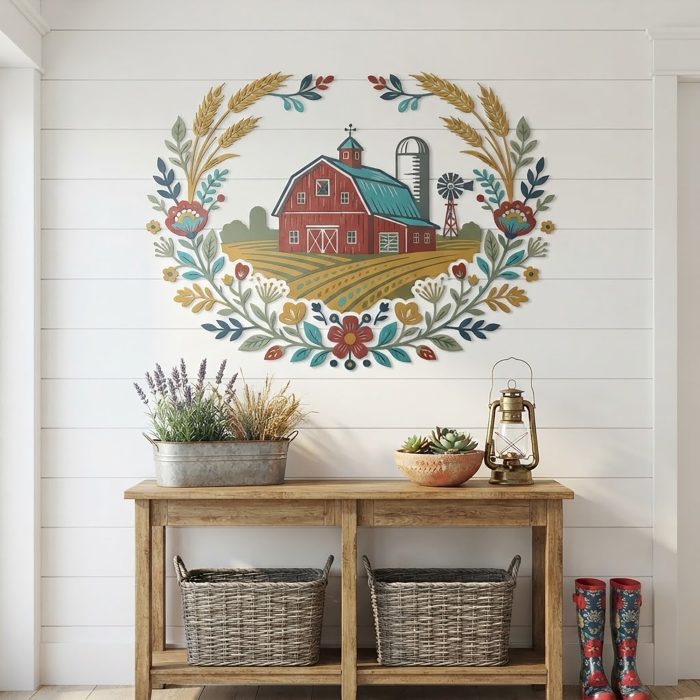 Farmhouse Barn Metal Wall Art