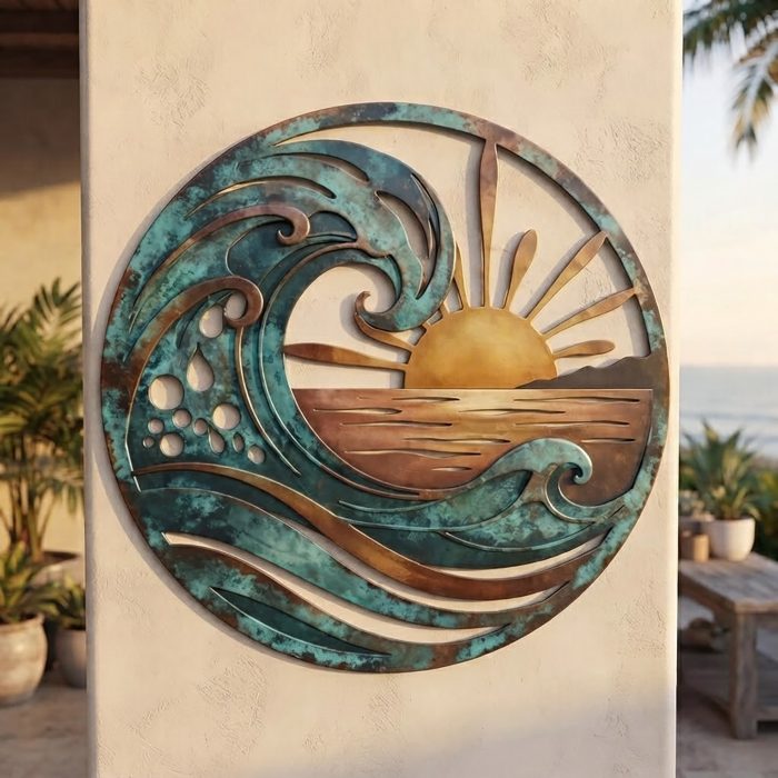 Ocean Wave Metal Wall Art