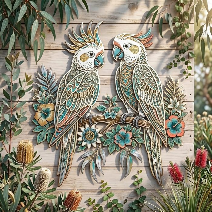 Cockatoo Metal Wall Art