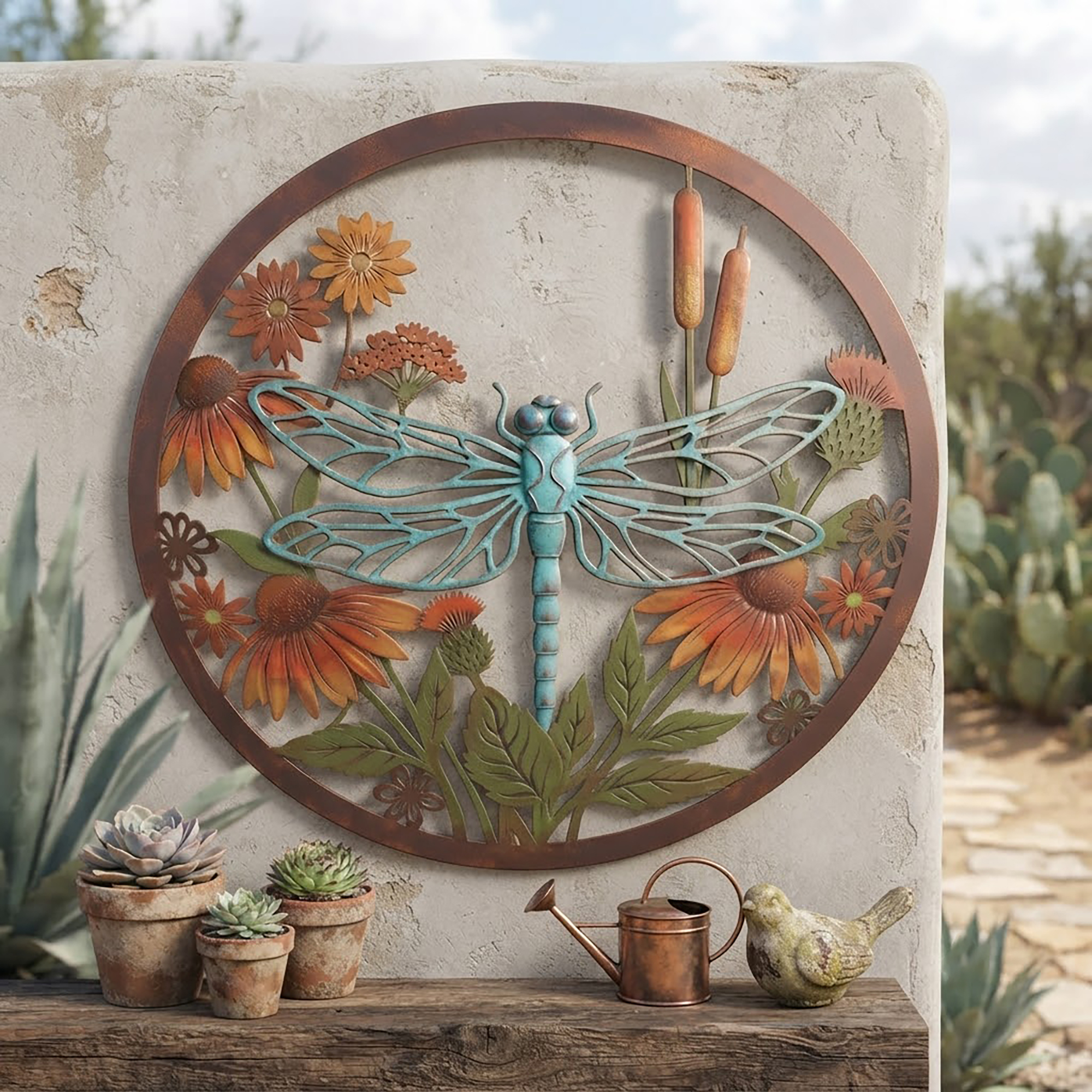 Dragonfly Metal Wall Art - product view 2
