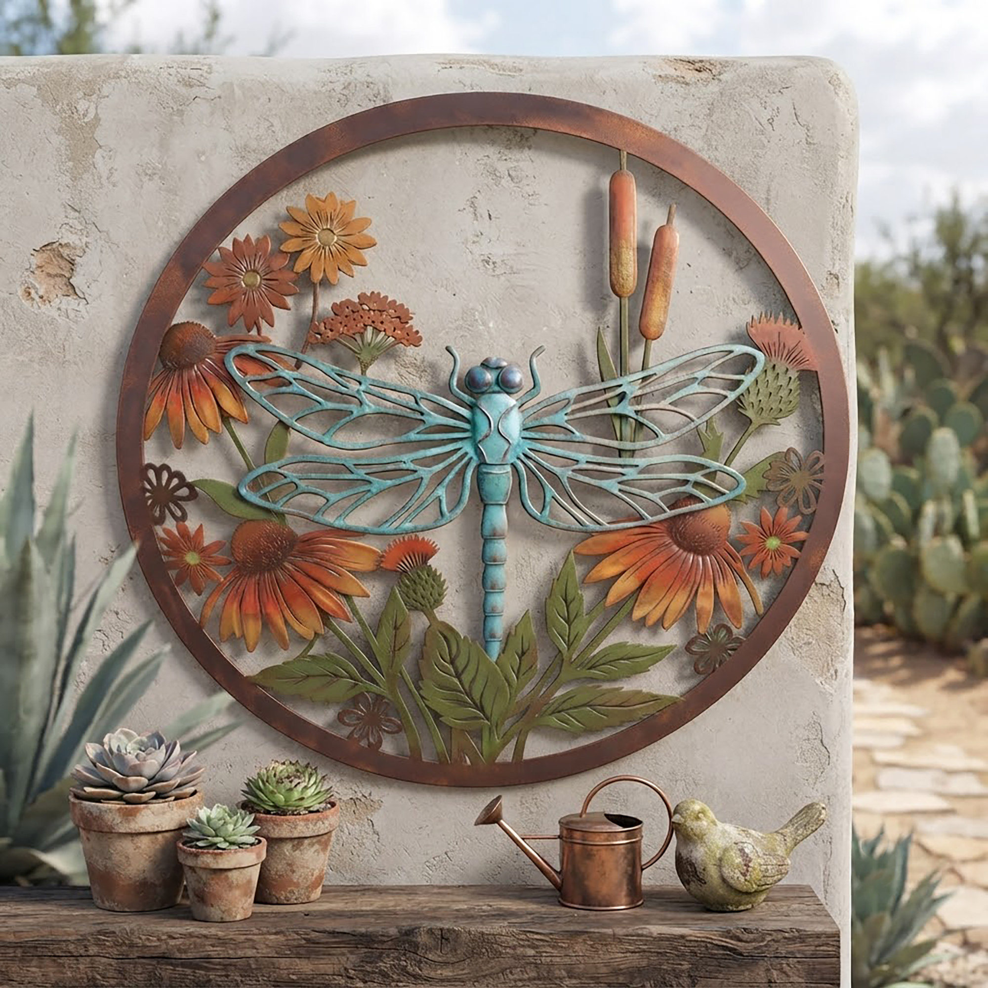 Dragonfly Metal Wall Art - product view 3