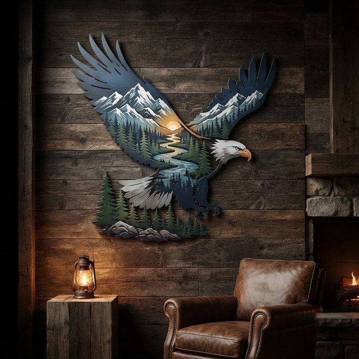 Bald Eagle Mountain Metal Wall Art
