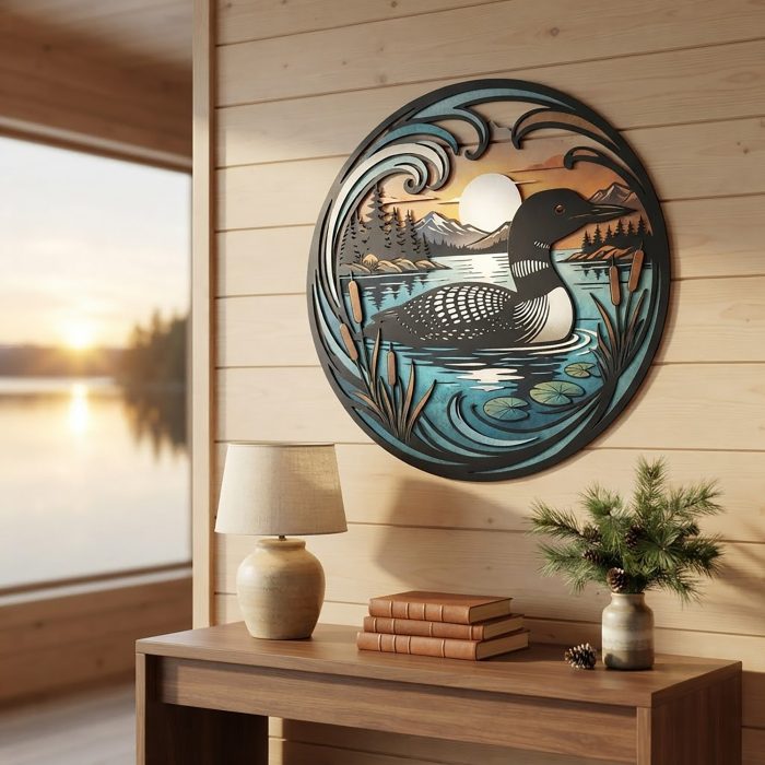Common Loon Metal Wall Art