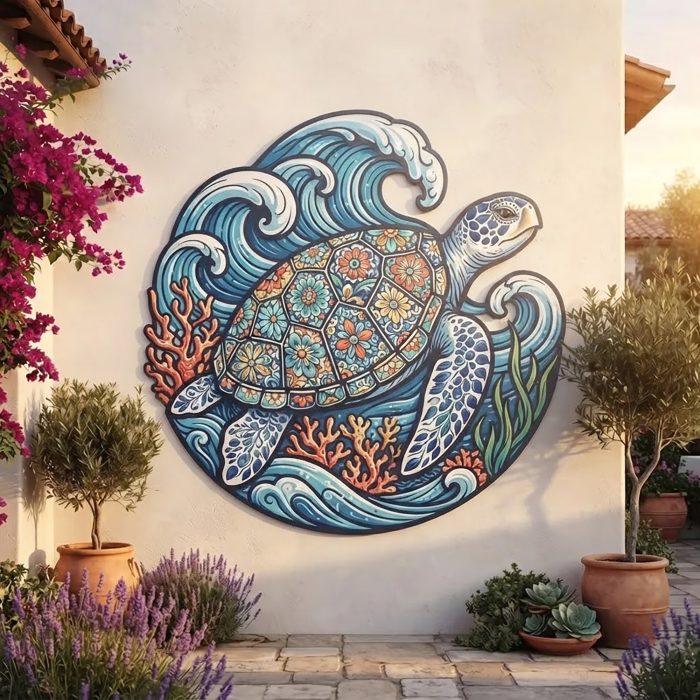 Sea Turtle Metal Wall Art