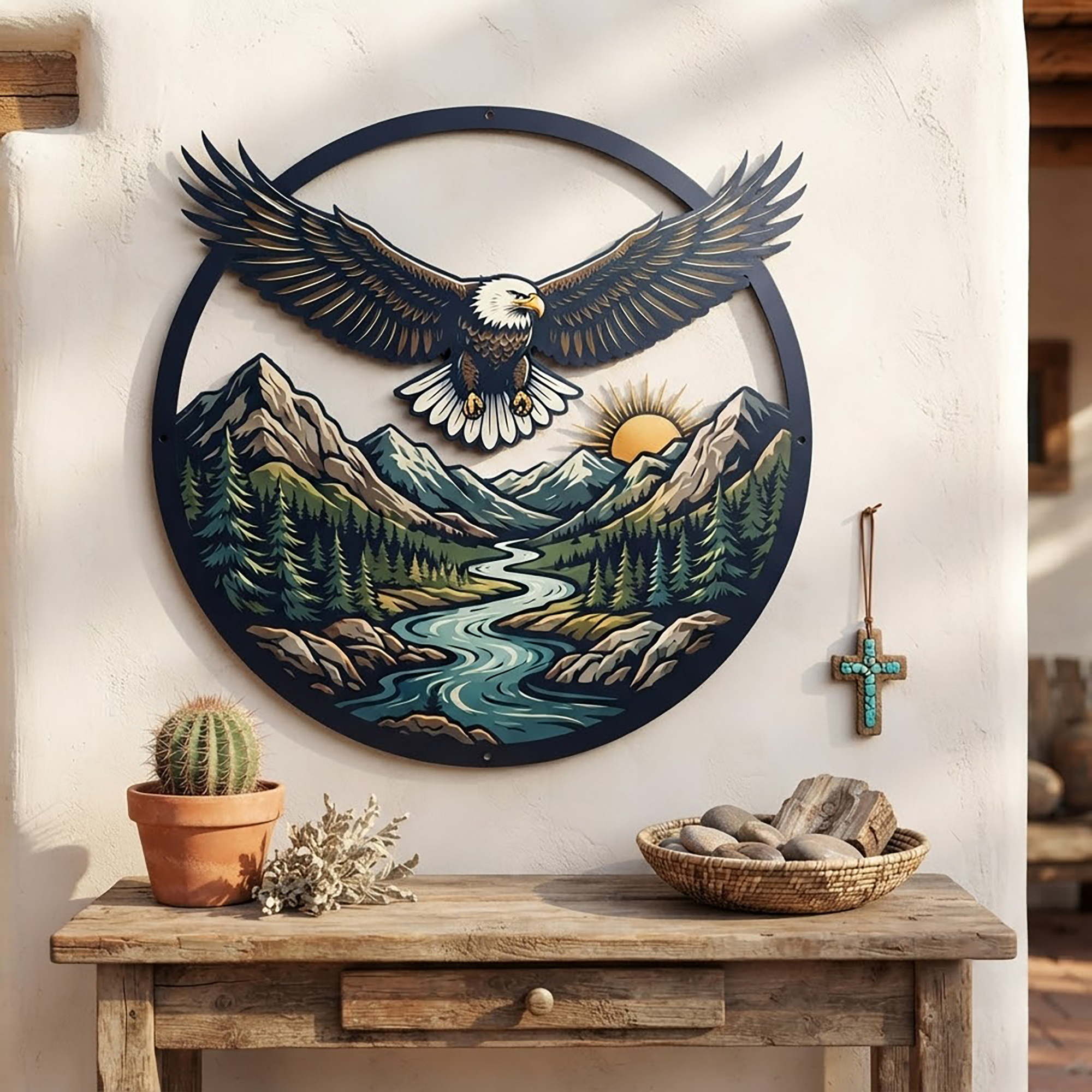 Bald Eagle Mountain Metal Wall Art