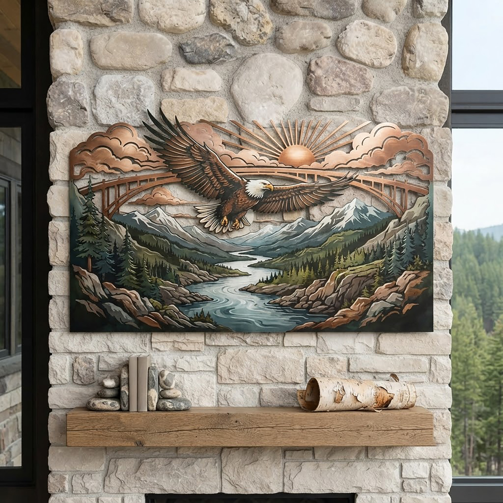 Eagle Mountain Metal Wall Art